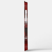 Digitales Mosaik von Quadraten in Rot und Grau Case-Mate iPhone Hülle (Rückseite / Links)