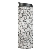Digitales Muster aus gerissenem Marmor Thermosbecher (Nach rechts gedreht)