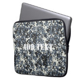 Digitales Muster für städtische Militärübung Laptopschutzhülle (Vorderseite Links)