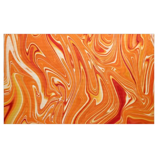 Digitales Orange-Marmorgewebe1 Gewebe Stoff (Yard (91,4 cm))