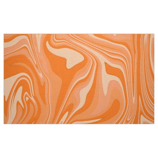 Digitales Orange-Marmorgewebe2 Stoff (Fat Quarter (45,7 x 55,9 cm))