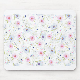 Digitales Papier mit floralen Mustern Mousepad