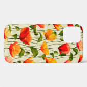 Digitales Papiermohnmuster Case-Mate iPhone Hülle (Rückseite (Horizontal))