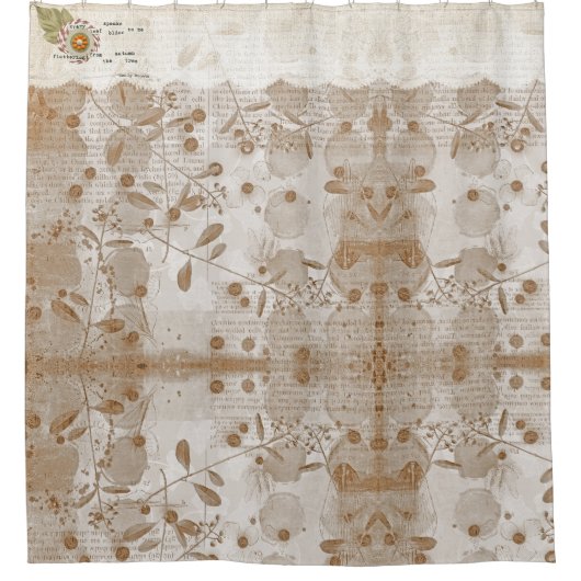 digitales Papiermuster Duschvorhang (Vorderseite)