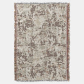 Digitales Pixel-Beige-Camouflage im Wüstenstil Decke (Vorderseite Vertikal)