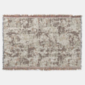 Digitales Pixel-Beige-Camouflage im Wüstenstil Decke (Vorderseite)