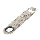 Digitales Pixel-Beige-Camouflage im Wüstenstil Speedflaschenöffner (Vorderseite Schrägansicht)