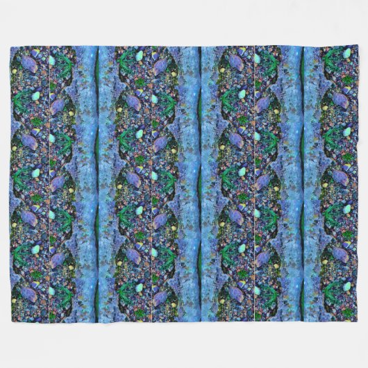 Digitales Pool Water Texture Wasserpapier Fleecedecke (Vorderseite (Horizontal))