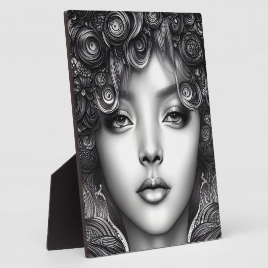 Digitales Portrait Fotoplatte (Seite)