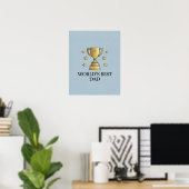 Digitales Poster der besten Vater der Welt (Heimbüro)