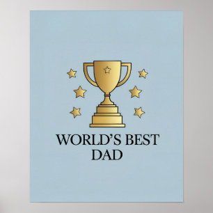 Digitales Poster der besten Vater der Welt