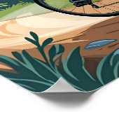 Digitales Poster-Print des Vaters im Cycling Champ Poster (Ecke)