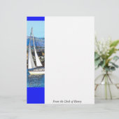 Digitales Sailboat Personalisiert Letterhead (Stehend Vorderseite)
