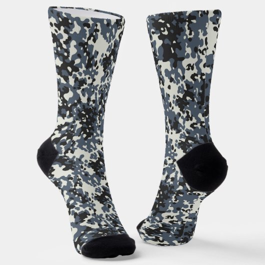 Digitales Stadt-Tarnmuster Socken (Gewinkelt)