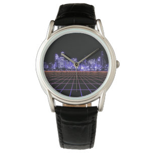Digitales Stadtnetz Armbanduhr