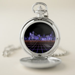 Digitales Stadtnetz Taschenuhr