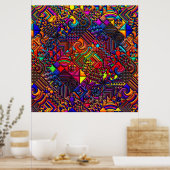 digitales Steppgerät Poster (Küche)