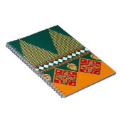 Digitales Textildesign-Motiv mit geometrischer Lei Notizblock (Rechte Seite)