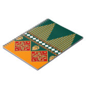 Digitales Textildesign-Motiv mit geometrischer Lei Notizblock (Linke Seite)