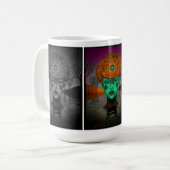 Digitales Träumen Kaffeetasse (Vorderseite Links)