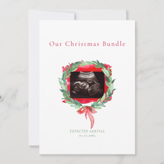 Digitales Ultrasound Weihnachtsbundle Feiertagskarte (Vorderseite)