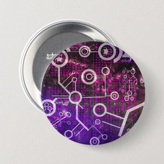 Digitales Universum Button (Vorne & Hinten)