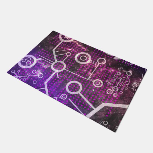 Digitales Universum Fußmatte (Schrägansicht)