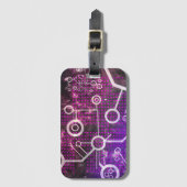 Digitales Universum Gepäckanhänger (Vorderseite Vertikal)