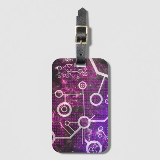 Digitales Universum Gepäckanhänger (Vorderseite Vertikal)