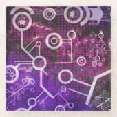 Digitales Universum Glasuntersetzer (Vorderseite)