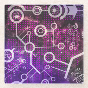 Digitales Universum Glasuntersetzer