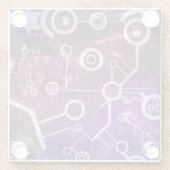 Digitales Universum Glasuntersetzer (Rückseite)