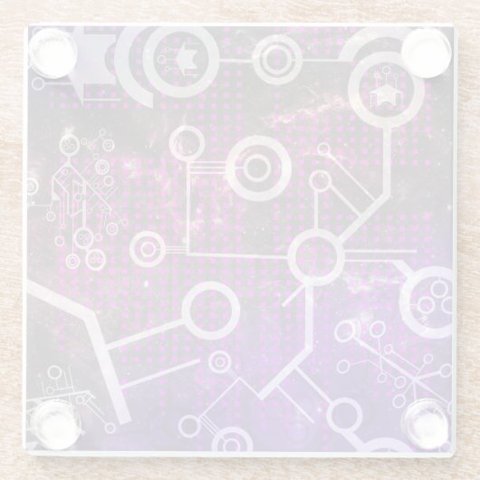 Digitales Universum Glasuntersetzer (Rückseite)