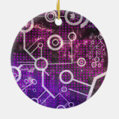 Digitales Universum Keramik Ornament (Hinten)