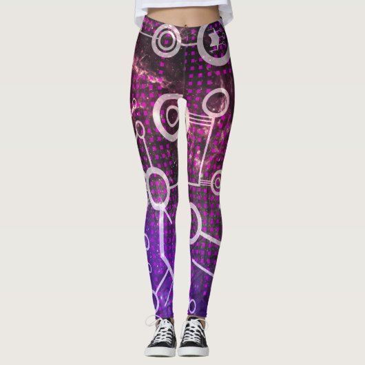 Digitales Universum Leggings (Vorderseite)