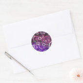 Digitales Universum Runder Aufkleber (Umschlag)