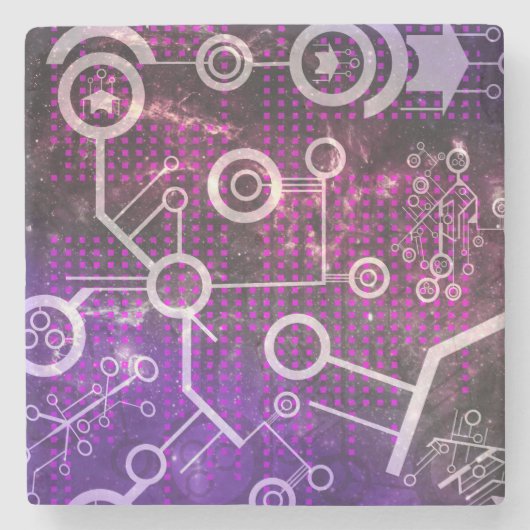 Digitales Universum Steinuntersetzer (Vorderseite)