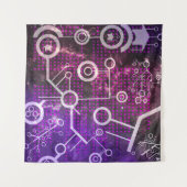 Digitales Universum Wandteppich (Vorderseite)