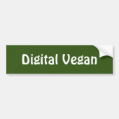 Digitales Vegan Autoaufkleber (Vorne)