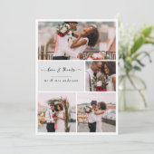 [Digitales verfügbar] Foto Hochzeit Danke Karten (Stehend Vorderseite)