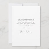 [Digitales verfügbar] Foto Hochzeit Danke Karten (Rückseite)