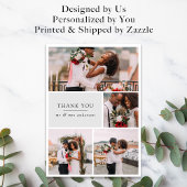 [Digitales verfügbar] Foto Hochzeit Danke Karten