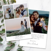 [Digitales verfügbar] Foto Hochzeit Danke Karten