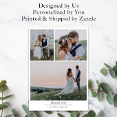 [Digitales verfügbar] Foto Hochzeit Danke Karten