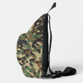 Digitales Wald-Militärtarnmuster Crossbody Bag (Rechts)