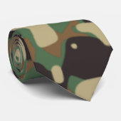 Digitales Wald-Militärtarnmuster Krawatte (Gerollt)