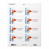 Digitales Watecolor Niedlich Red Fish (Vorne)