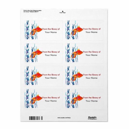 Digitales Watecolor Niedlich Red Fish (Vorne)