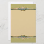 Digitales, zartes Spitzengeschirr Briefpapier (Vorne/Hinten)