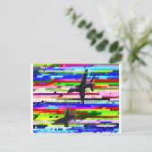 DIGITALGERÄUSCH POSTKARTE (Stehend Vorderseite)